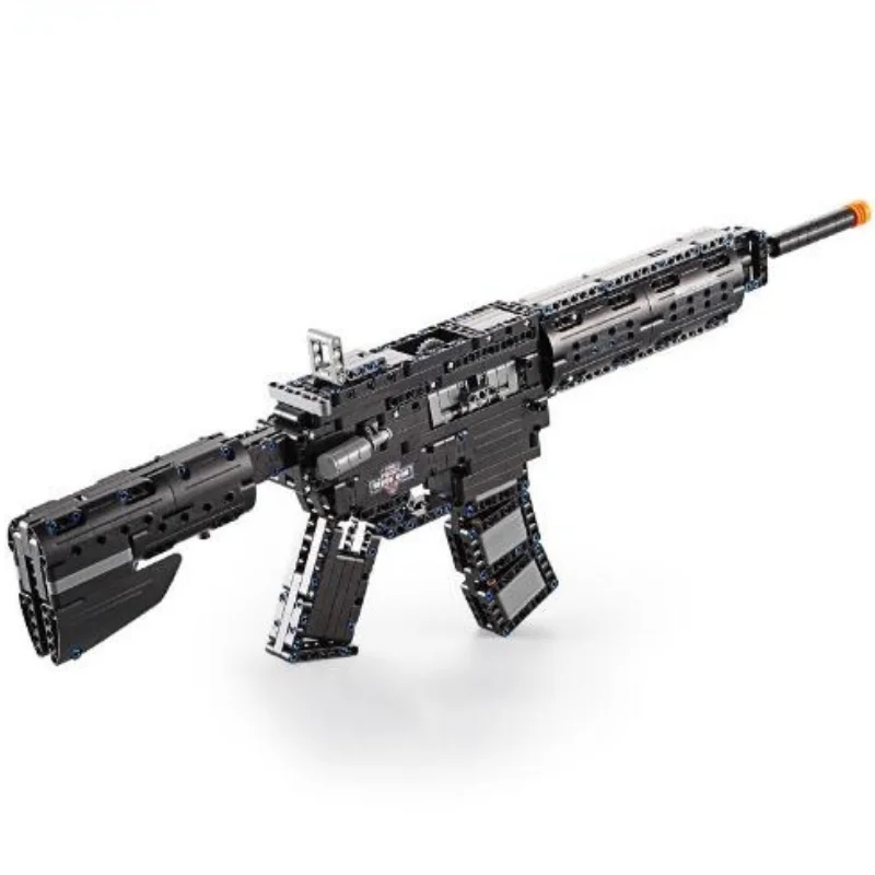 

City Gun Model Building Block Military Technical Launch Gun Toys For Kids Gift