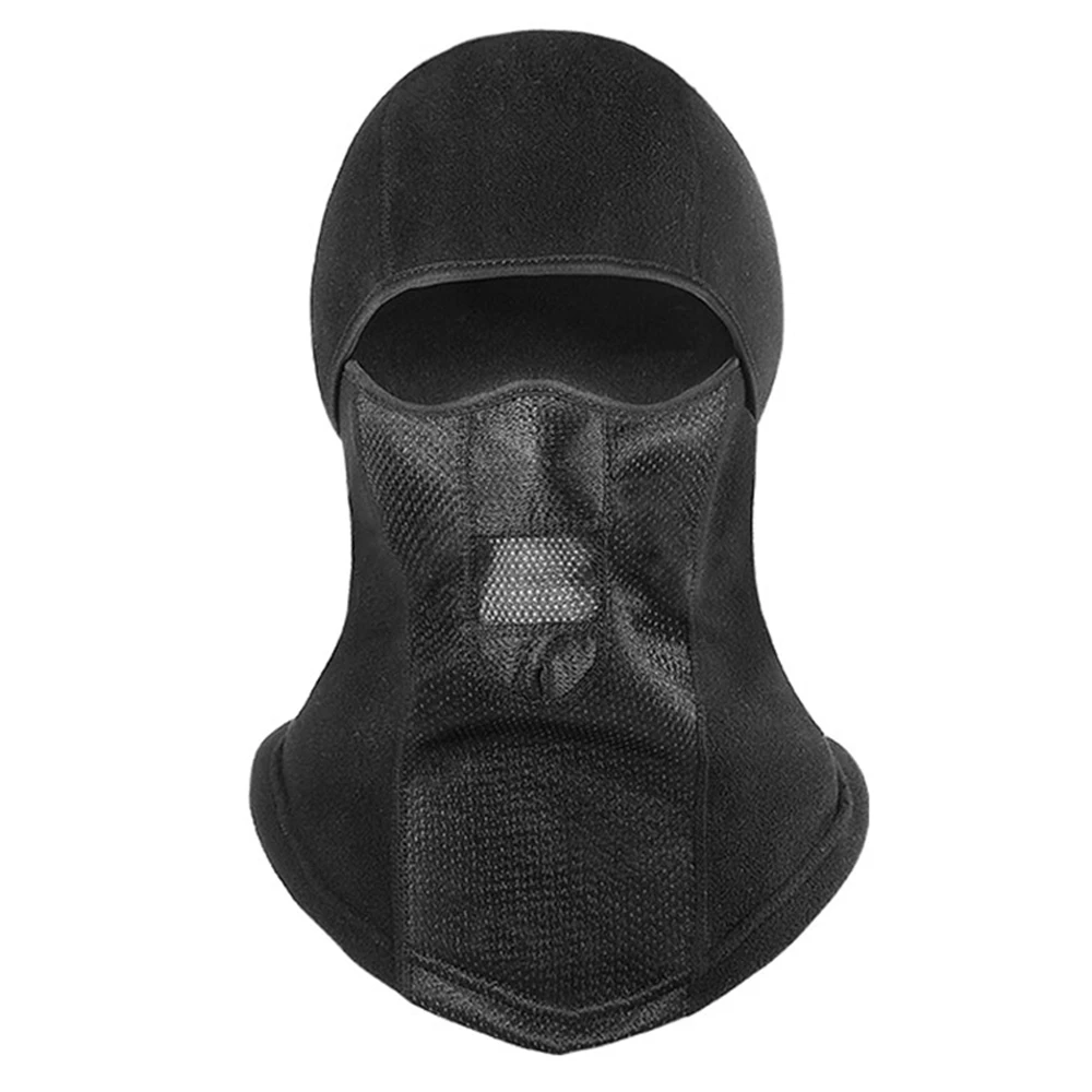 Black HEROBIKER Балаклава мотоциклетная маска для лица мотоциклетный шлем бандана-капюшон Лыжная маска для лица ветрозащитная Пылезащитная маска для лица - Цвет: Black