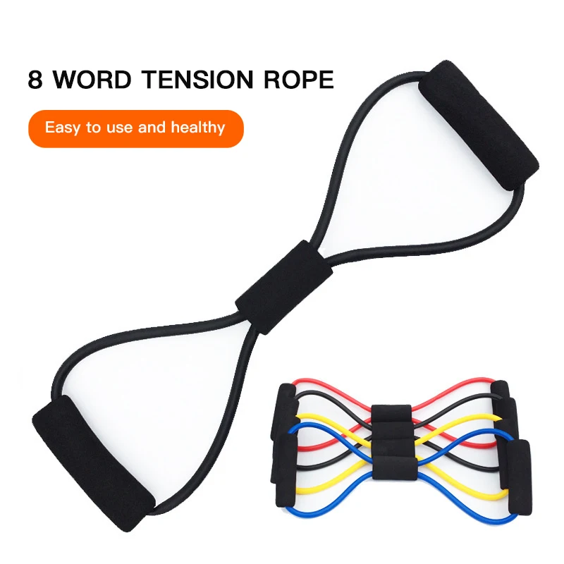 

Yoga Resistance Bands Elastic Band Pilates Workout Sports Exercise Puller 8-Shaped Chest Expander for Body Building Fitness
