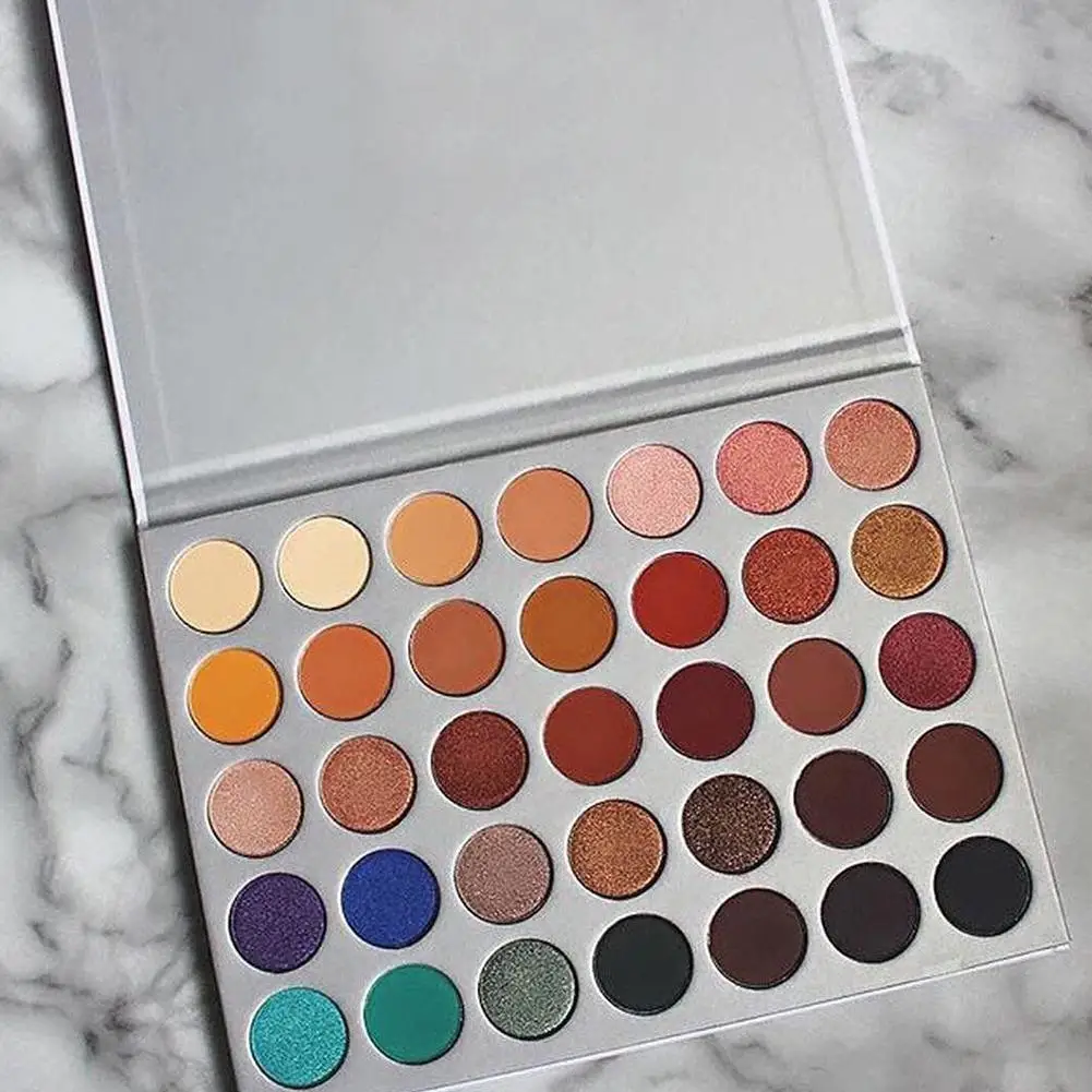 Горячая продажа 35 цветов Тени для век Палитра Водонепроницаемый последний