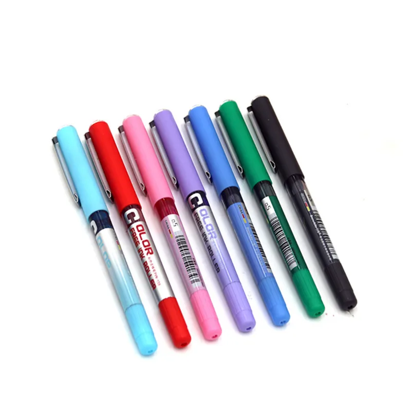 

Multicolor Needle Type Gel Pens Straight Liquid Gel Pen Fine Nib Water Pens Student Writing Stationery Office School Supplies