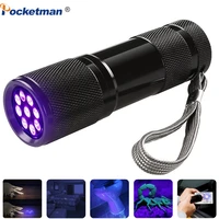led uv flashlight 395nm purple violet light uv ultraviolet black light detector torch for dog urine pet stains by aaa battery