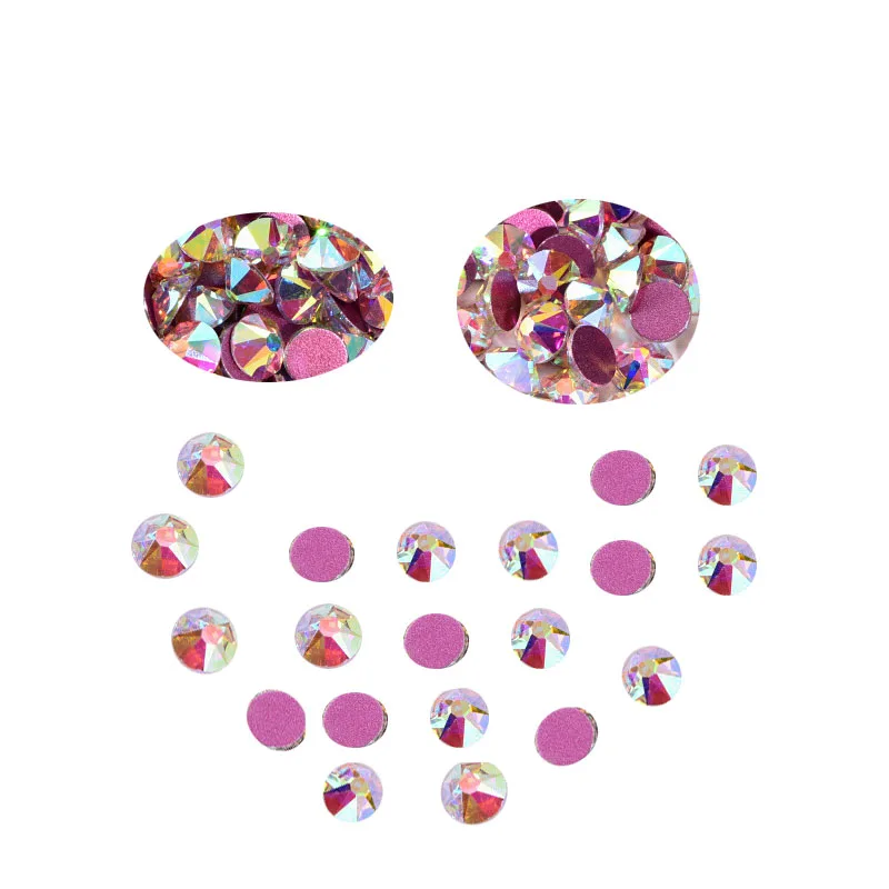 Блестящие стразы s Crystal AB SS3 SS40 Non Горячая фиксация с плоской задней стороной и