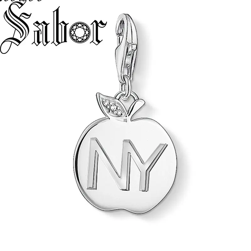 Очаровательная подвеска с большим яблоком модные ювелирные изделия трендовый