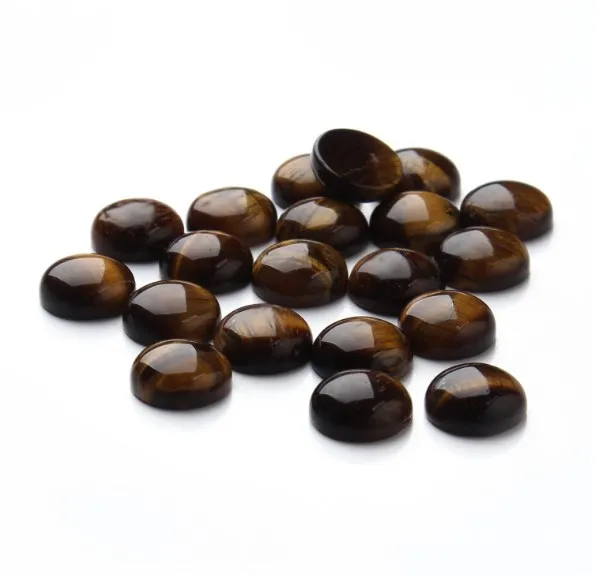 

20 шт./лот бусины-кабошон, желтые тигровые глаза, круглые свободные бусины, кабошон, камея, подходит для самостоятельного изготовления колец, ...