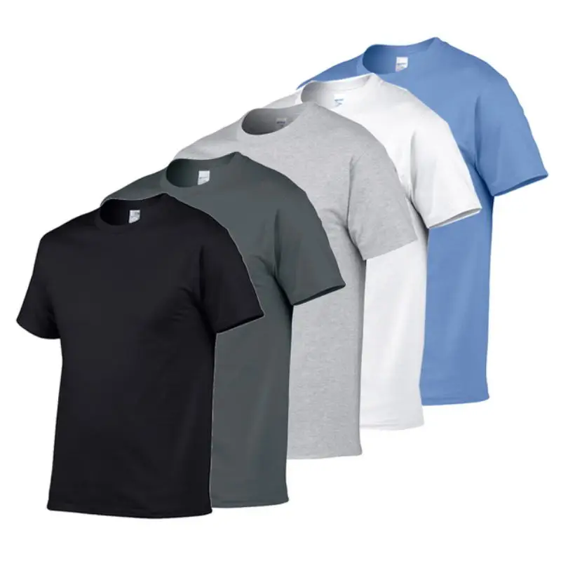 

2021 NEW Men's T-shirt Print Letter Round Neck Short Sleeve 100% Pure Cotton Simple Oversized T-shirt