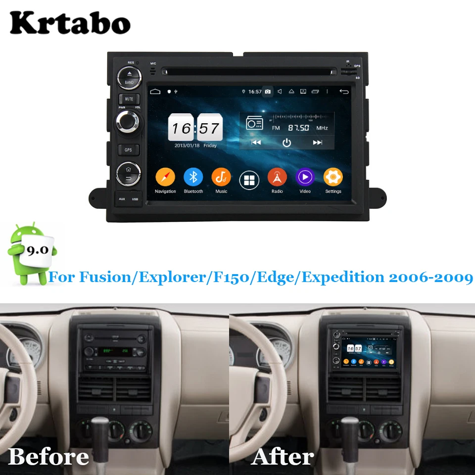 Автомобильный мультимедийный плеер на Android 4 Гб ОЗУ для Ford Fusion Explorer F150 Edge Expedition