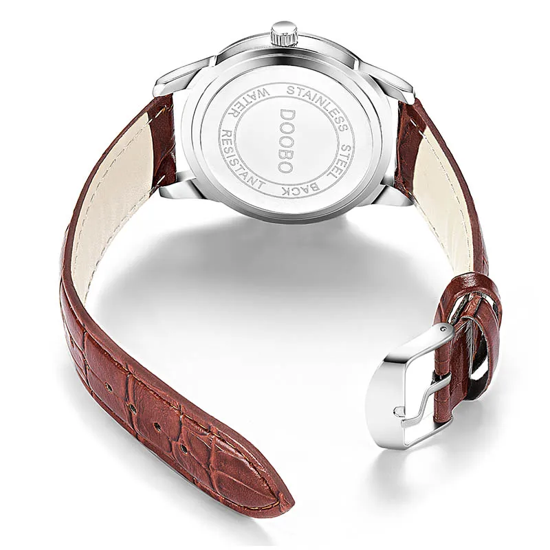 Модные Спортивные Повседневные водонепроницаемые коричневые мужские часы 2019