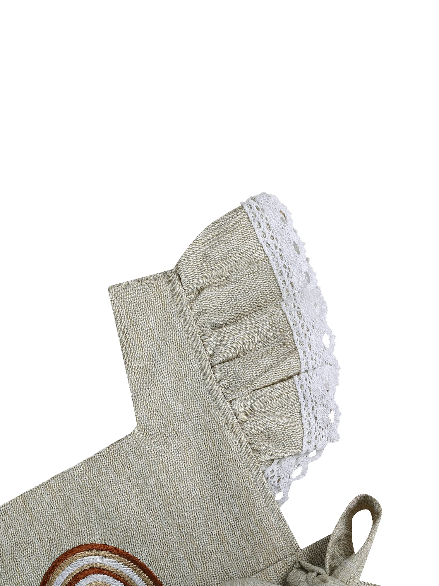 

0-24M Newborn Baby Girls Boys Bodysuits Rainbow Print Lace Ruffles Short Sleeve Backless Jumpsuits