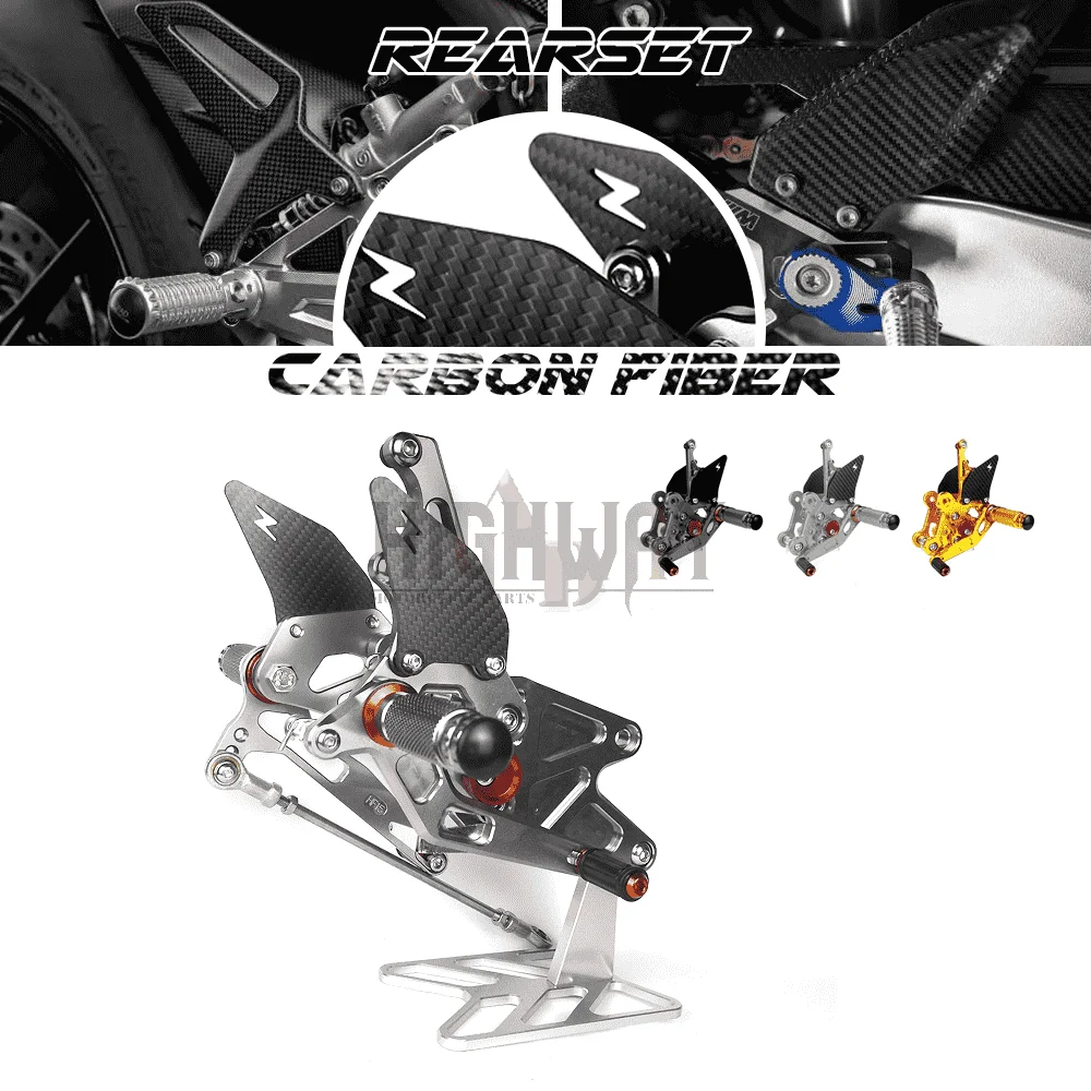 

Motorcycle CNC Aluminum Carbon Rear Set Footrest Rearset Accessories For YAMAHA MT03 MT25 FZ03 XSR300 XSR 300