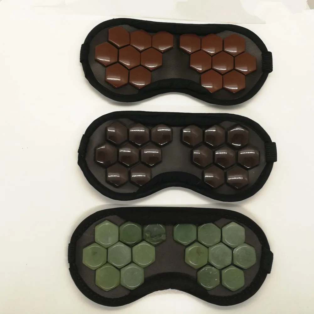 Турмалин нефрит маска для глаз натуральная настоящая массажерная физическая