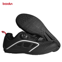 new boodun no lock bicycle shoes men road mountain bike shoes cycling mtb sneakers with hook loop non slip rubber sole