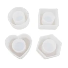 Набор держателей для салфеток, 4 формы, минималистичные, круглые, квадратные, шестиугольные, из смолы комплект пресс-форм, X4YA