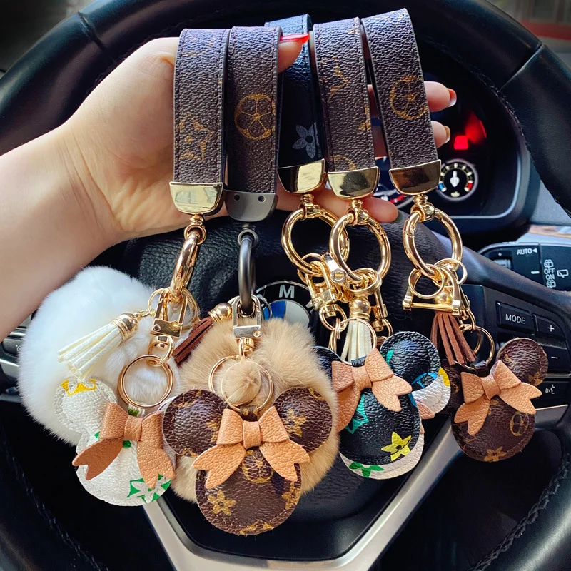 

Original Cartoon Kawaii Keychain Cute Bag Pendant Fashion Couples Accessories Personality Car Plush Keychain KeyDecorative Hooks