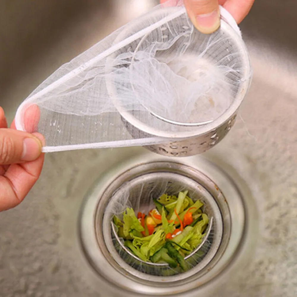 10PC Kitchen Accessories Practical Food Nut Milk Tea Fruit Juice Coffee Wine Nylon Mesh Net Strain Herb Liquid Filter Bag Sink