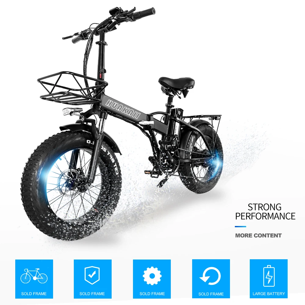 

20 Inch Folding Electric Bicycle 48v 15ah Lithium Battery High Quality Smart Mountain Snow Ebike Commute Work Transportation New