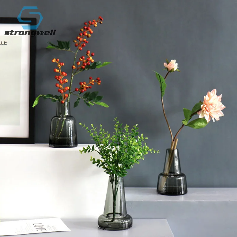 Прозрачная стеклянная ваза Strongwell в скандинавском стиле держатели для цветочных