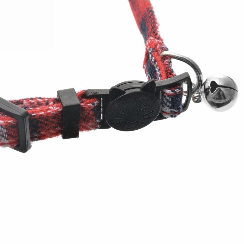 Инструменты для домашних животных милый клетчатый ошейник кошек модный