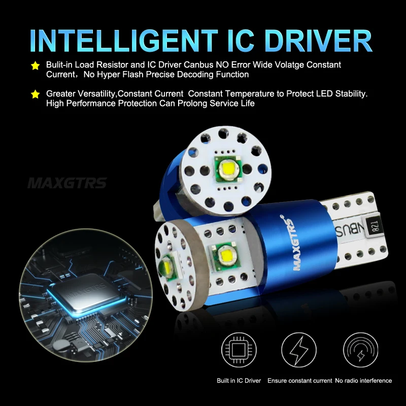 2x T10 194 W5W 15W Cree чип высокой мощности светодиодный CANBUS без ошибок белый обновленный
