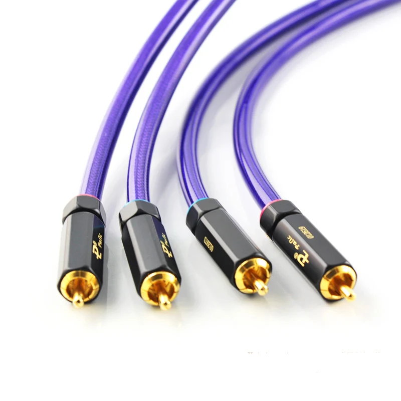 HIFI пара van den hul MC silver it 65 RCA аудио соединительный кабель позолоченный | Электроника