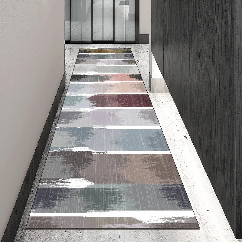 

Geometric Hallway Corridor Carpet Modern Bedroom Living Room Area Rug Child Kitchen Mat Anti-skid Floormat Entrance Doormat