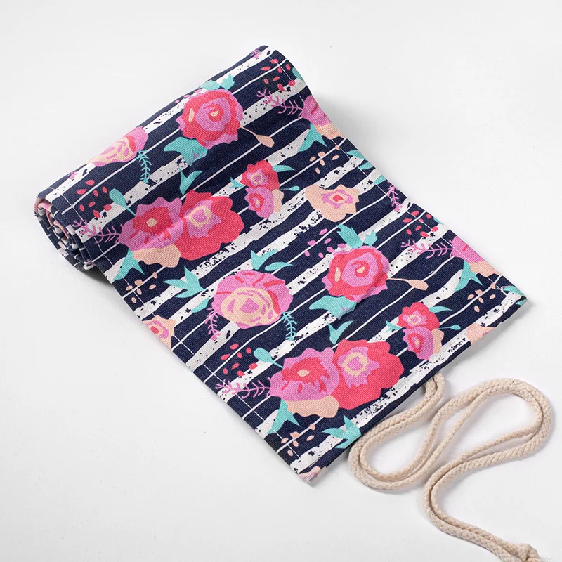 Crayon Bag Rollable Case Pencil for Brushes Make Up Storage Art Roll Box Office | Канцтовары для офиса и дома