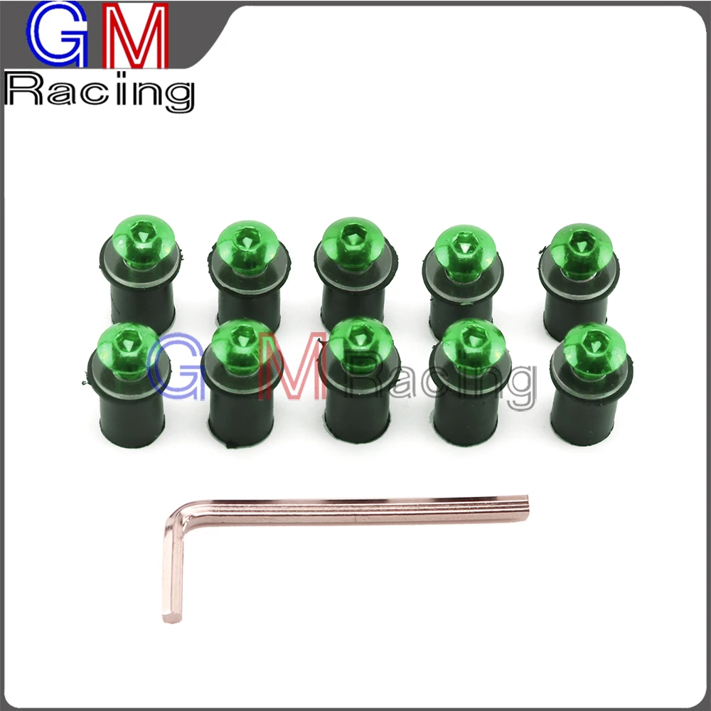 Мотоцикл 5 мм ветровое стекло болты винт для KAWASAKI NINJA300R NINJA250R NINJA650R Z300 Z250 Z1000 Z800 ZX6R