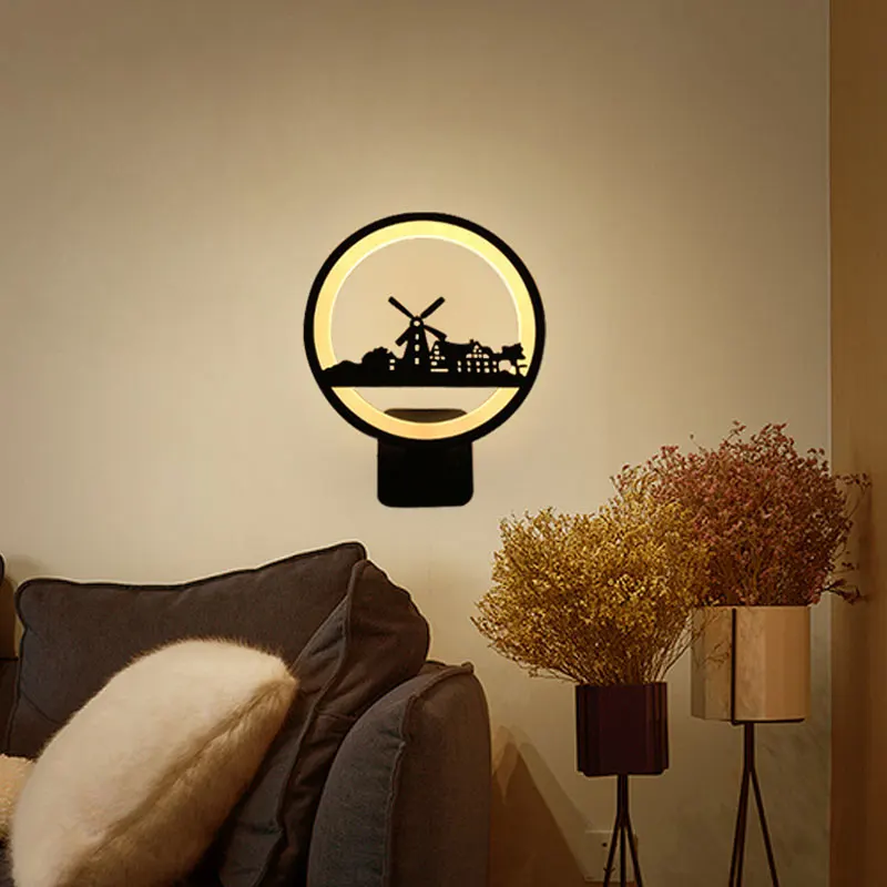 Цена Лидер продаж, прикроватная настенная лампа в современном минималистичном стиле, креативная индивидуальная прикроватная лампа для гостино...