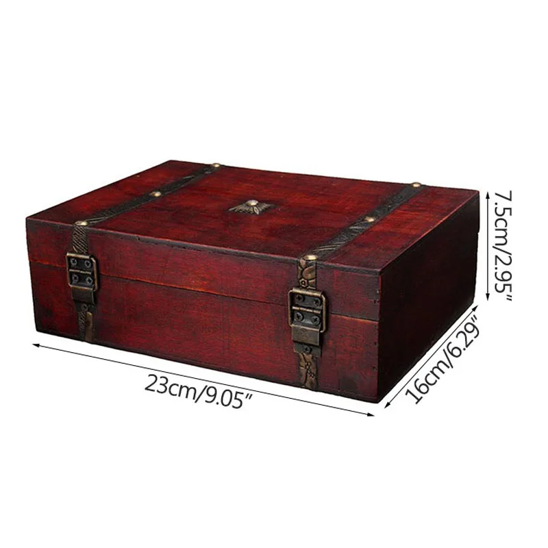 Strongwell сундучок из дерева для хранения ценностей коробка замок Органайзер чехол