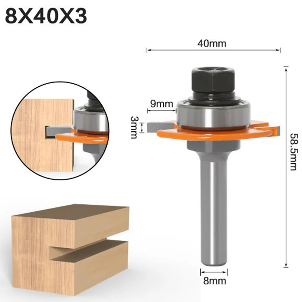 

8 handle Router Bit Milling cutter Slotting Alloy cutter head Assembly