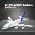 A120-A380 самолёт с неподвижным крылом, 2,4 ГГц, 3 канала, летательный аппарат с дистанционным управлением, 6-осевой летательный аппарат