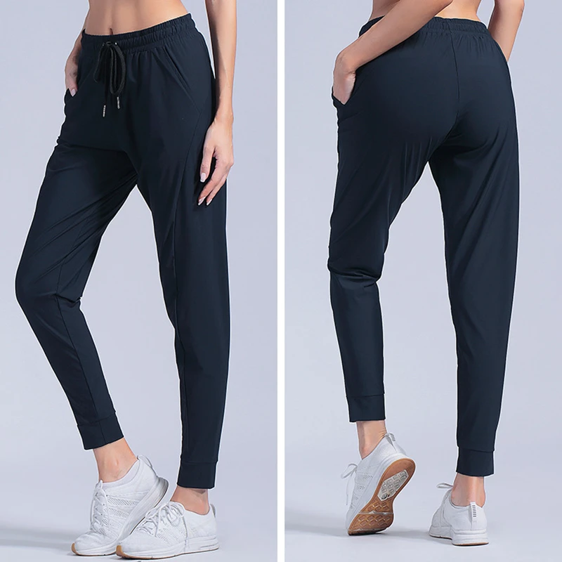 

Yoga pants sport women Quick Dry Pants Women's Drawstring sportswear woman gym Sports Casual Loose Fitness Running Pants