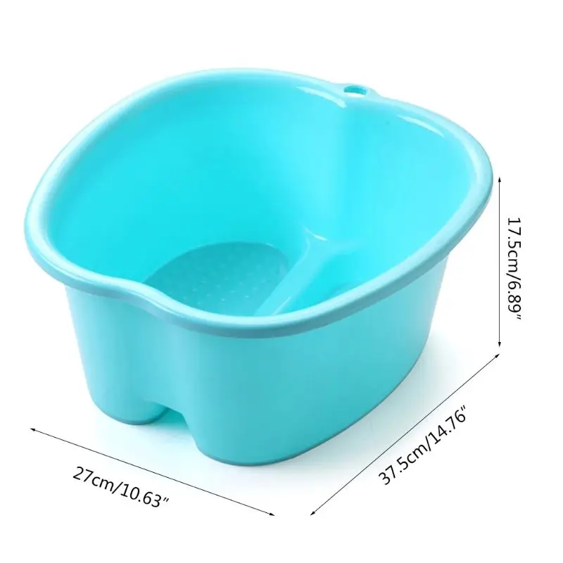

Large Foot Bath Spa Tub Basin Bucket Soak Feet Detox Pedicure Massage 3 Colors
