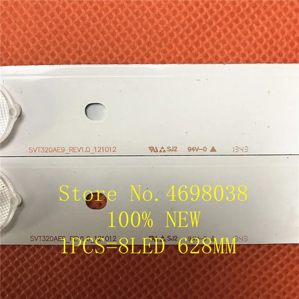 9 шт./лот 8LED 627 мм Светодиодная подсветка для TOSHIBA 32L2333DG SVT320AE9_REV1.0_121012 LSC320HN03-T01 100%