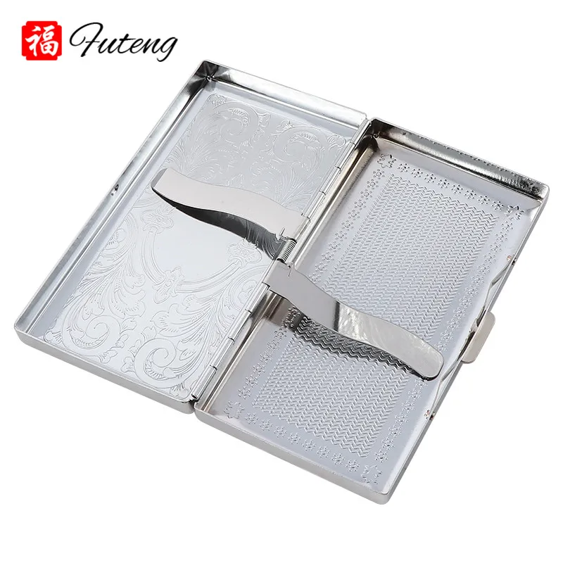 Футляр для сигарет 18 шт. металлический многофункциональный | Дом и сад