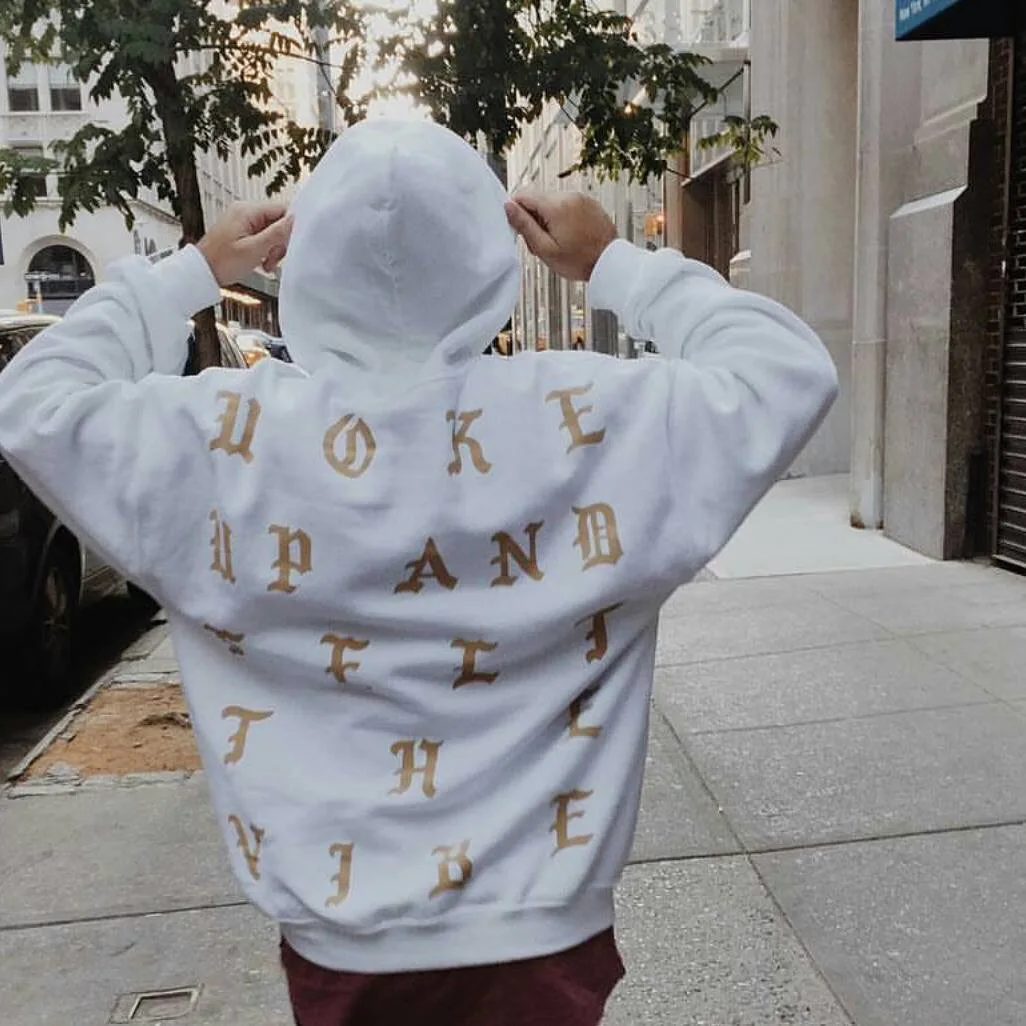 

Street Hip Hop Kanye West Limited Singapore Hoodie I Feel Like Paul Pablo Sweatshirt Hoody Men Women Fleece Coat Golden Print