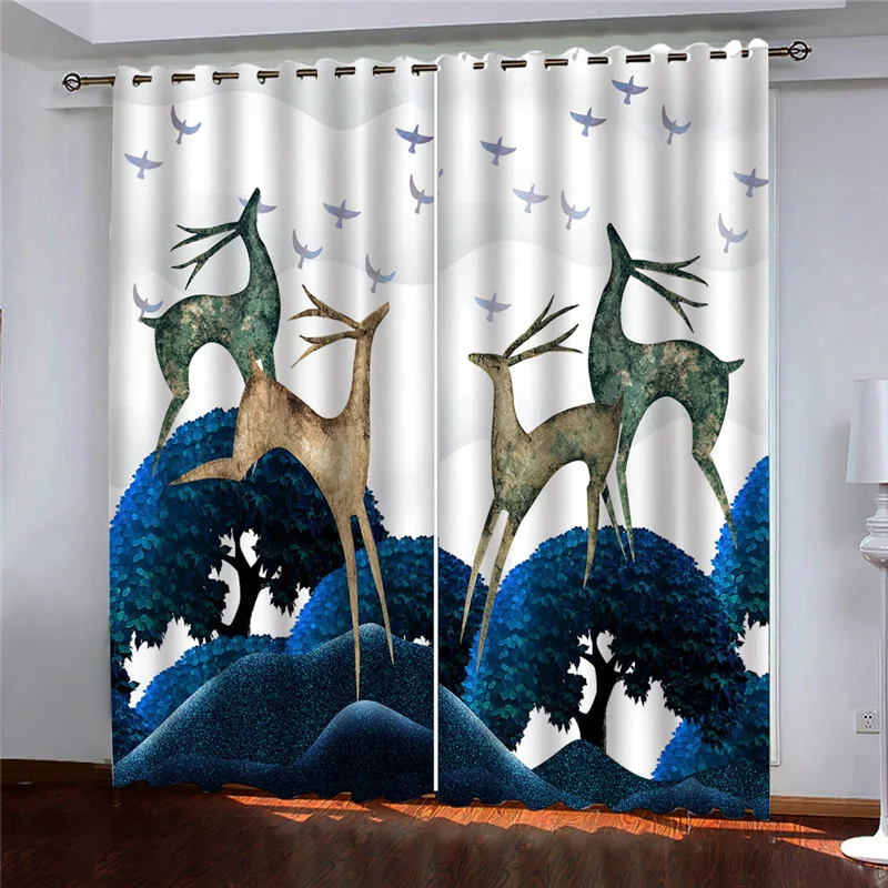 

japanese style curtains 3d for living room bedroom window 3D stereoscopic curtains customize blackout curtains 2020 The New