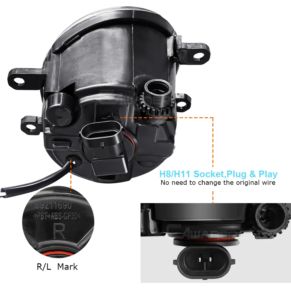 2 штуки Ангел глаз туман светильник сборки автомобилей Светодиодный