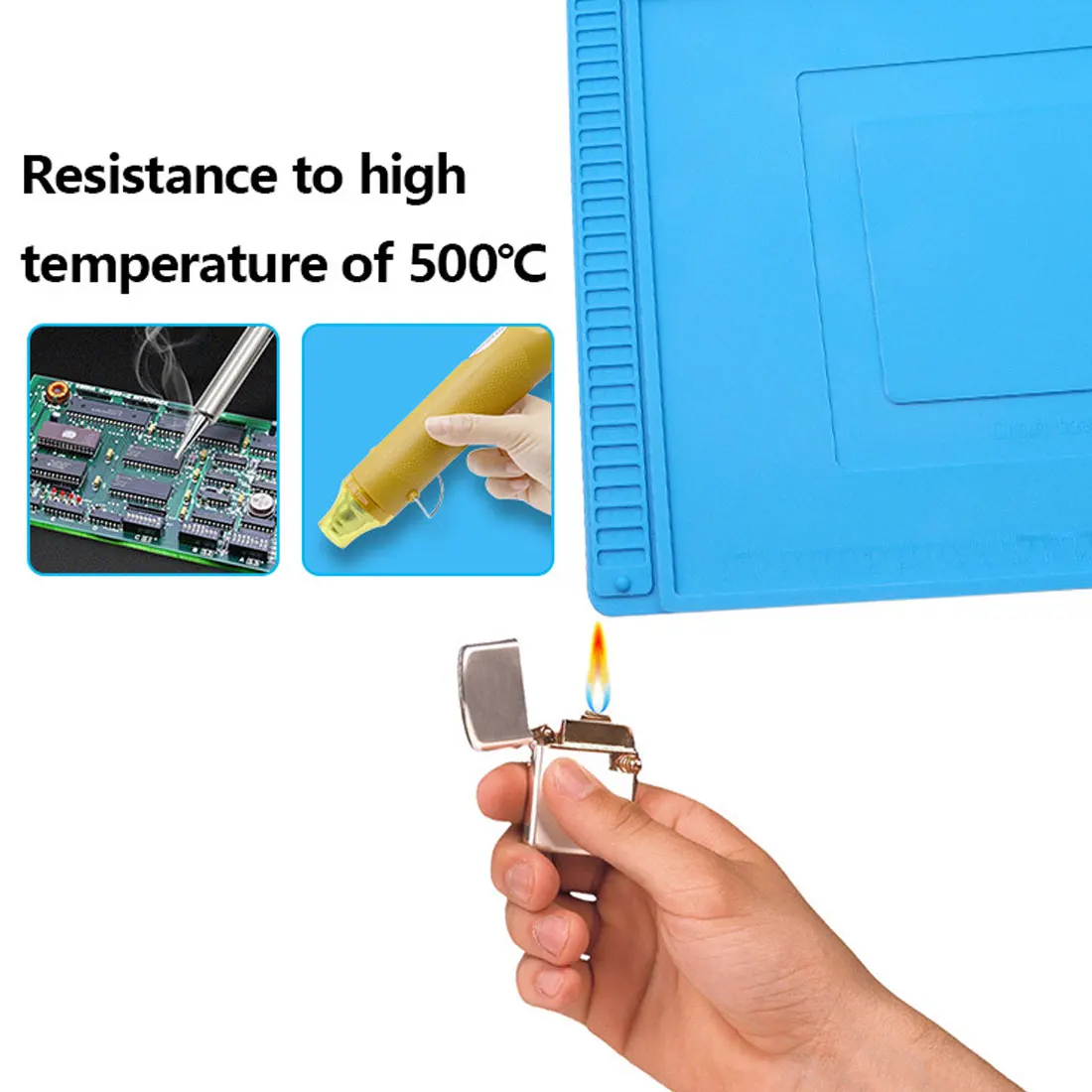 

2021 The Best Heat Resistant 600 degrees Celsius Soldering Station For Repair Insulation Pad Maintenance Platform