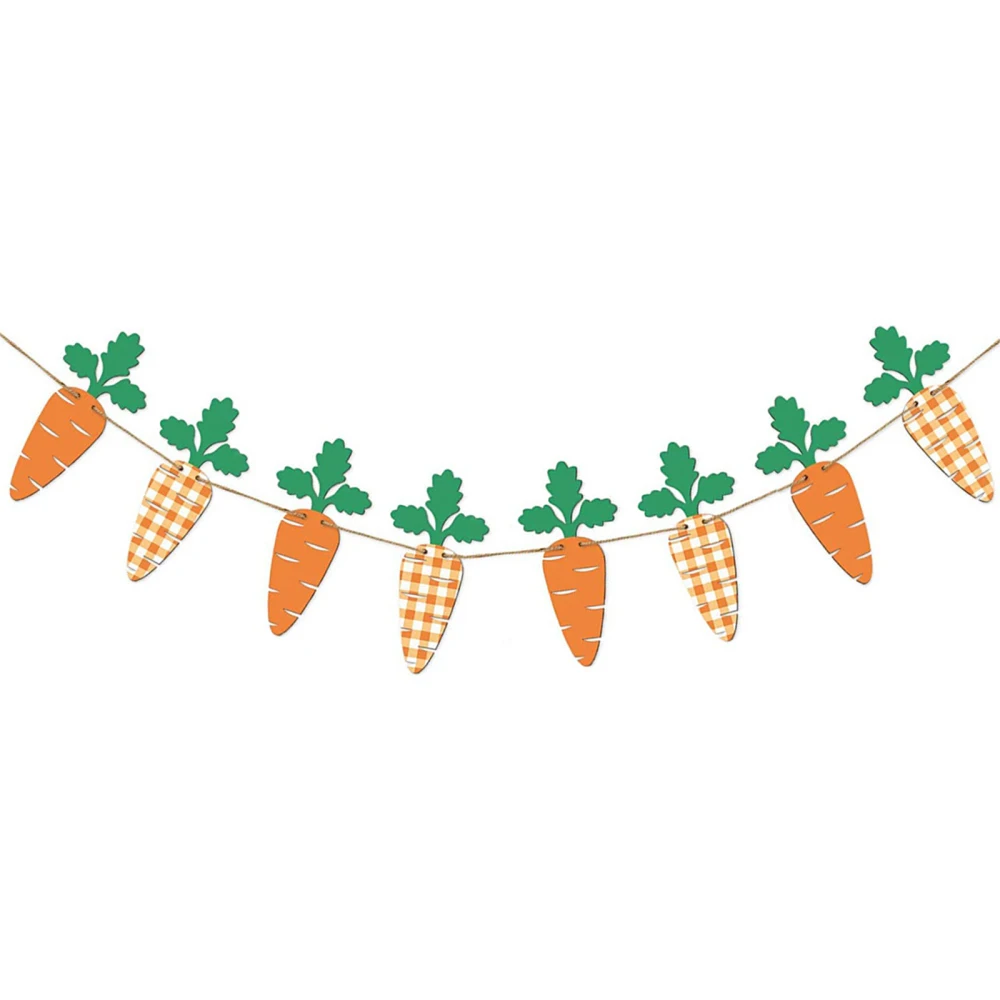 

Hanging Banner Carrots Pull Flag Home Decoration Party Decorations Festive Supplies Cloth Colored Children's Bedroom Ornaments
