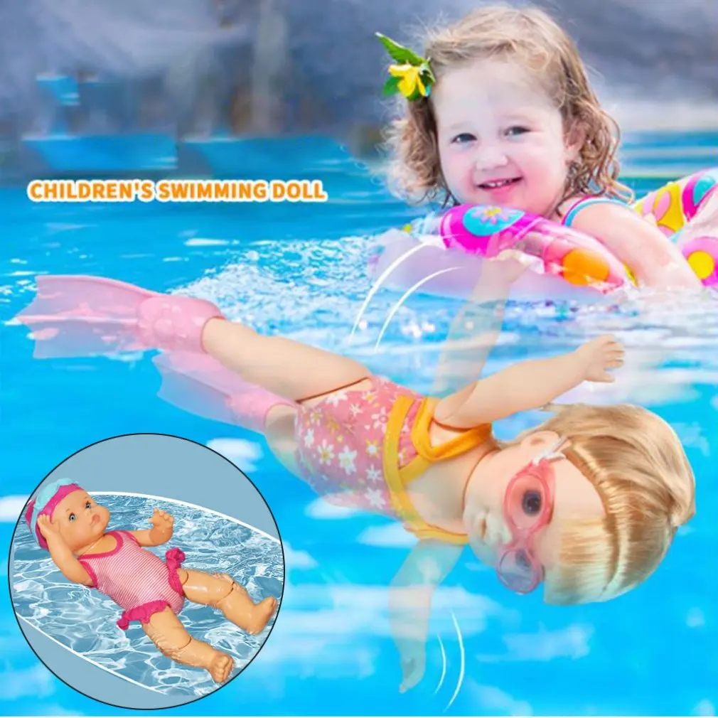

Children Beach Swimming Pool Dolls Summer Waterproof Electric Doll Multiple Joint Activities Doll Toy