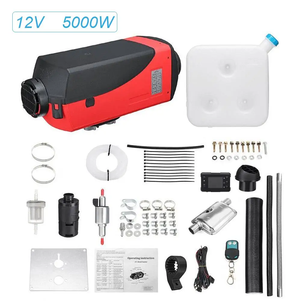 Дизельный Обогреватель воздуха с одним отверстием для лодок автобусов 12 В 5000 Вт