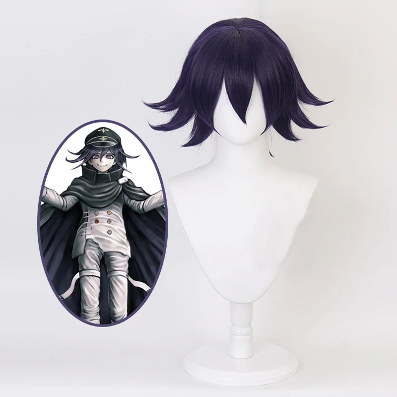 

Danganronpa V3: Killing Harmony Ouma Kokichi Short Wig Cosplay Costume Dangan Ronpa Synthetic Hair Halloween Party Wigs Cos wig