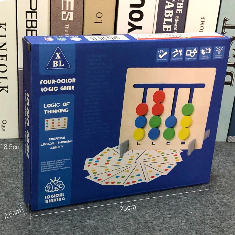 Монтессори игрушки цвета и фрукты двусторонняя игра логическое мышление