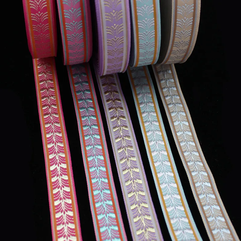 Вышитая жаккардовая лента шириной 2 см кружево для украшения дома одежда шторы |