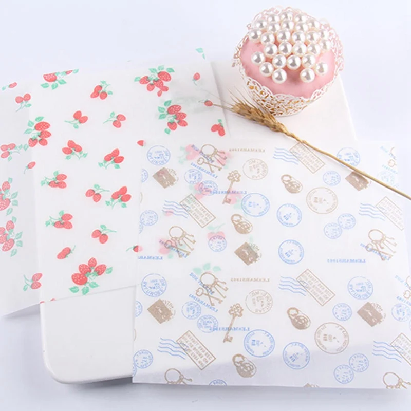 50 шт. масляная бумага для упаковки хлеба сэндвичей гамбургеров картофеля фри |