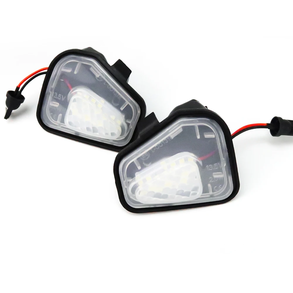 2pcs puddle light Для VW Passat B7 CC Scirocco Jetta MK6 EOS Beetle R светодиодный фонарь с боковым зеркалом заднего вида, напольная лампа, лужа, приветственный светильник - Испускаемый цвет: 2pcs puddle light
