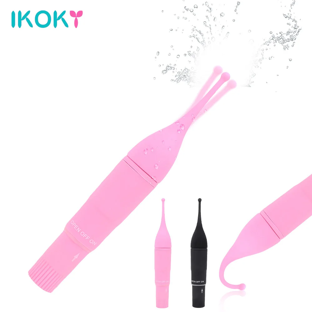 IKOKY лижут вибратор G Spot клитор вагина стимулятор соска массажер секс игрушки