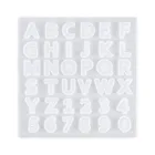 Форма силиконовая с надписью Uppercase, заглавная буква, мягкая форма для УФ-смолы, алфавита от A до Z, форма для эпоксидной смолы, товары для рукоделия, форма для смолы