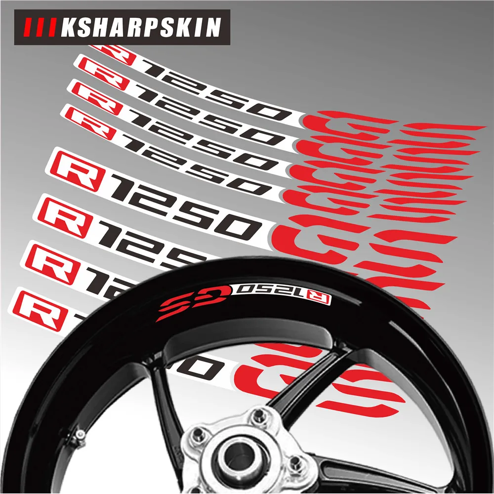 

Новинка, аксессуары для мотоциклетного колеса, Светоотражающая наклейка с логотипом, декоративные наклейки для BMW R1250GS r1250 gs moto, наклейка на ...